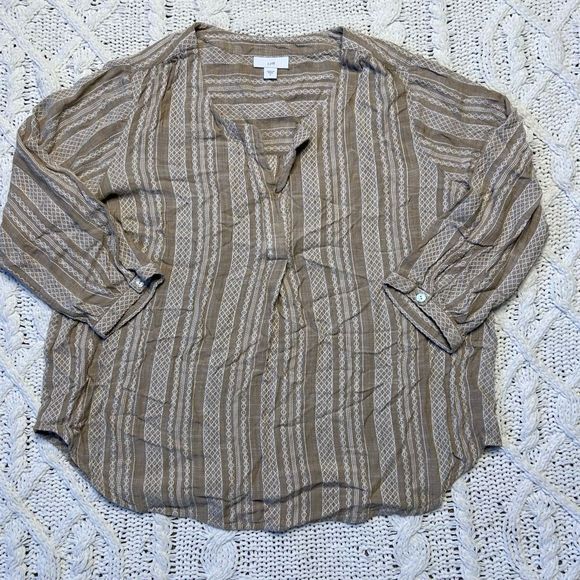 J. Jill Embroidered Blouse - S - Picture 1 of 4